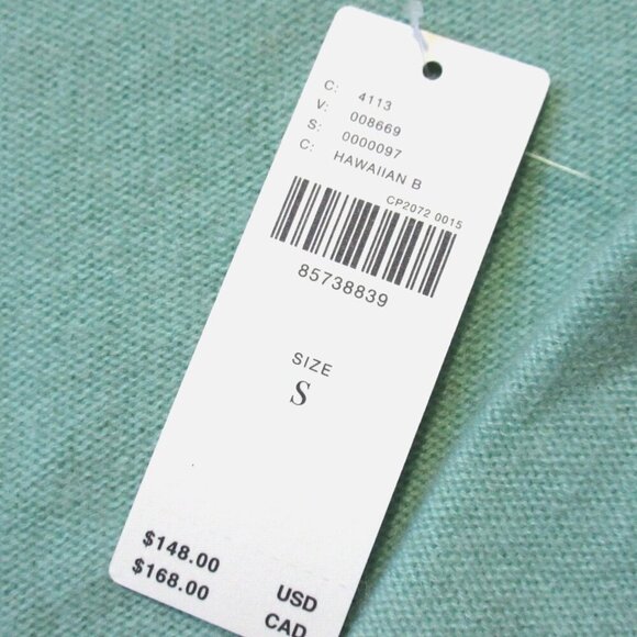 NWT Anthropologie Pilcro Alani in Mint Cashmere Cropped Mock-Neck Sweater S - Picture 6 of 8